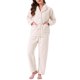 thumbnail image 1 of INSPIRE CHIC Pijamas de Forro Polar para Mujer Invierno con Botones Conjunto de Pijamas Esponjosos Suaves y Cálidos con Bolsillos M Blanco, 1 of 6