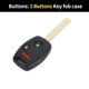 thumbnail image 3 of Unique Bargains Carcasa de Llave de 3 Botones para Honda Fit 2009-2013, 3 of 7