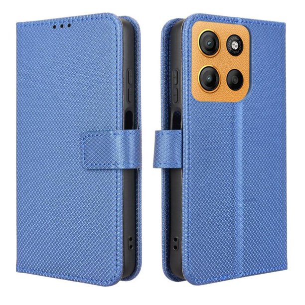 Funda Billetera para Motorola Moto X70 Air Pro con Ranuras y Soporte Azul