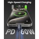 thumbnail image 2 of Cable USB-C Bkayp de 3 unidades, 3 m, carga rápida de 60 W, nailon, 2 of 7