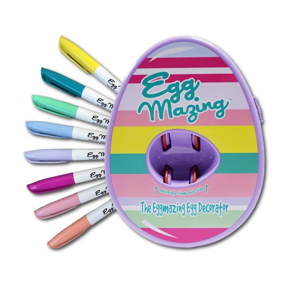 Kit de decoración de huevos The Eggmazing Egg Decorator con 8 rotuladores