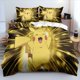 thumbnail image 1 of Pokemon Bedding Set for Kids Boys Cute Cartoon Printed Duvet Cover Comforter Sets Pikachu Cover Bedclothes Set Bed Sheets, 1 of 5