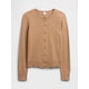 thumbnail image 5 of Cárdigan de cuello redondo para mujer GAP color camel talla M, 5 of 5