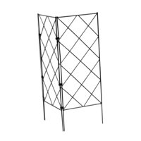 Magideal - Enrejado De Jardín Para Plantas Trepadoras, Soporte Para Flores, Cerca Metálica Para Jardín, Enrejado Versátil Para Plantas Y Flores, Para Exteriores 2 Piezas