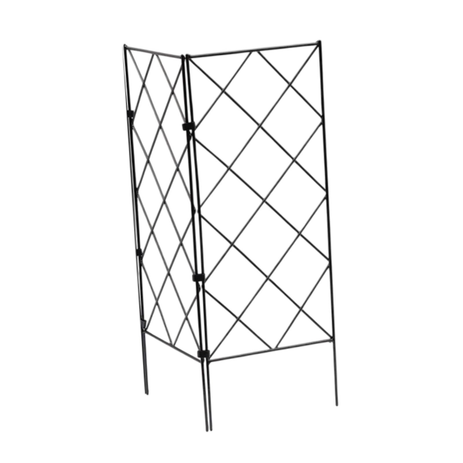 Magideal - Enrejado De Jardín Para Plantas Trepadoras, Soporte Para Flores, Cerca Metálica Para Jardín, Enrejado Versátil Para Plantas Y Flores, Para Exteriores 2 Piezas