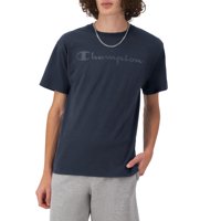 Camiseta Champion Classic Graphic Script Logo Navy Para Hombre