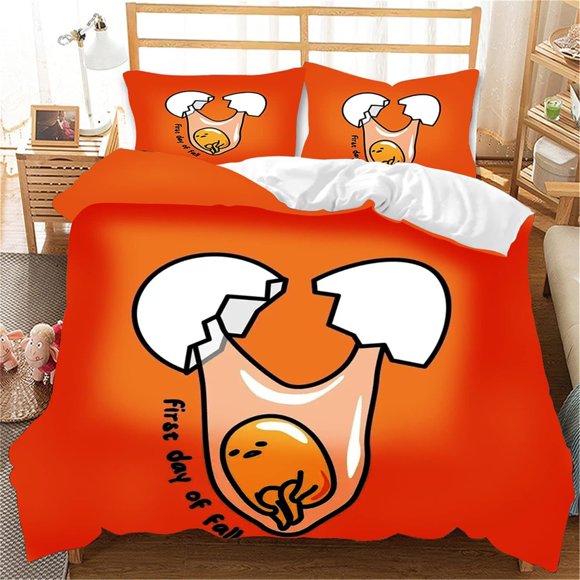 Gude-tama Guza-ma Bedding Set Sheet Set for Kids Adults,All Season Lightweight
