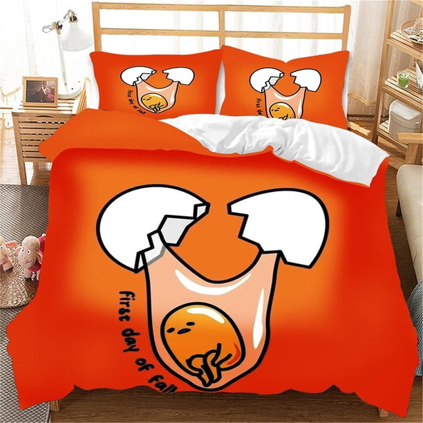 Gude-tama Guza-ma Bedding Set Sheet Set for Kids Adults,All Season Lightweight