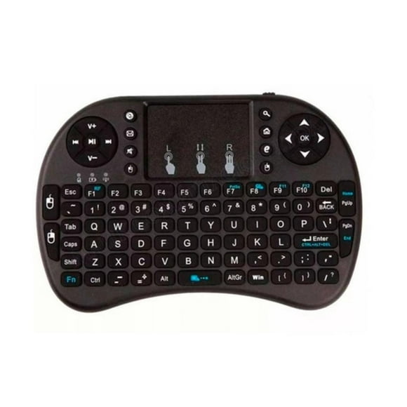 Teclado Inalambrico Mini Teclado Para Smart Tv Negro
