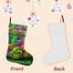 thumbnail image 3 of Wonderoos Tema: Calcetines de Navidad, fino lino blanco para colgar en escaleras y chimenea, decoración navideña para el hogar, regalo de Navidad.54cm×38cm, 3 of 5