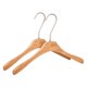 thumbnail image 1 of Juego de 2 percheros de madera antideslizantes - Duraderos y ahorradores de espacio para ropa, armario, abrigos, pantalones naturales de 15.7 pulgadas, 1 of 6