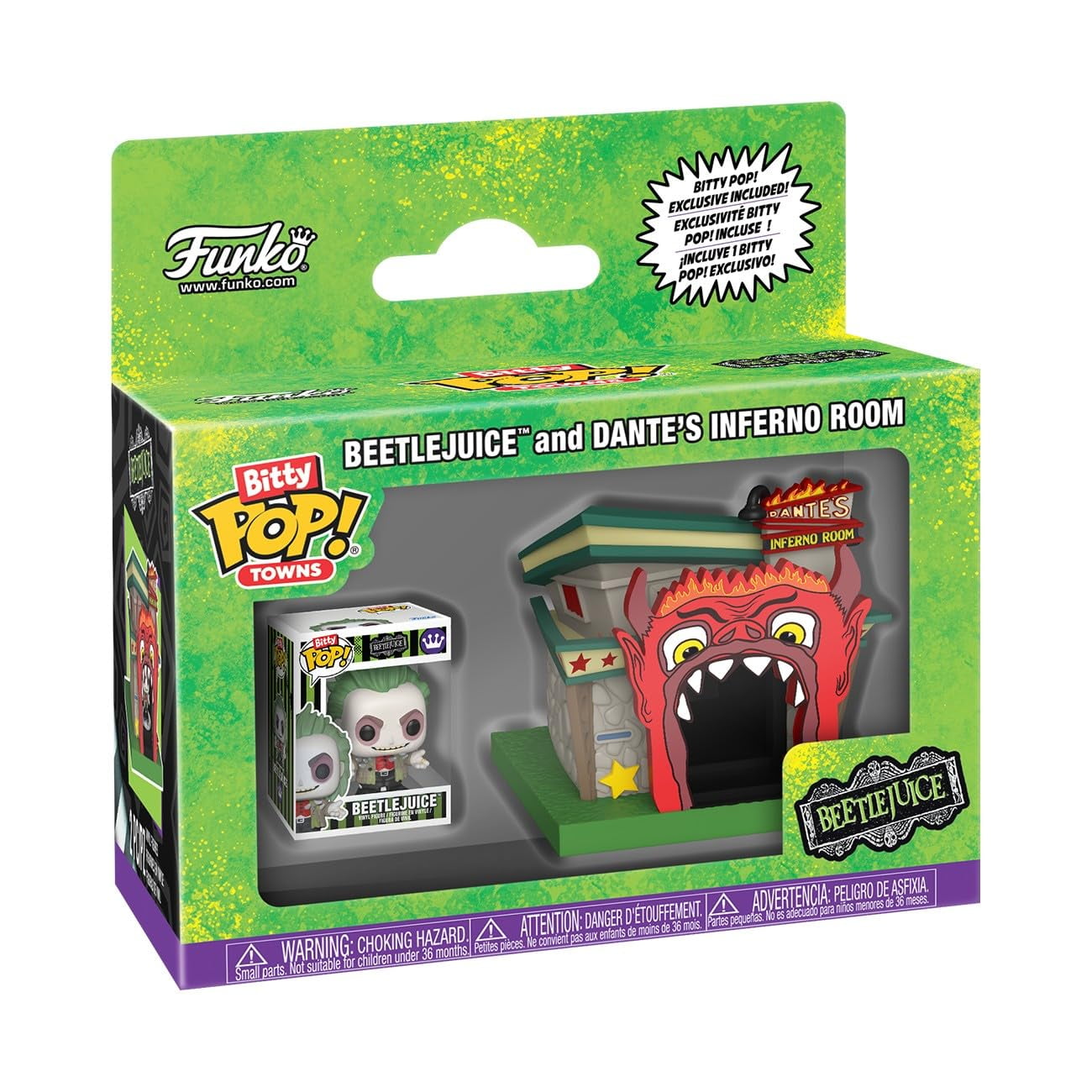 Juguete Coleccionable Funko Pop! Bitty Town Beetlejuice Con Dante Room