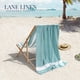 thumbnail image 5 of Toalla de playa LANE LINEN de gran tamaño, paquete de 4 unidades, 39 x 71 cm, color verde cazador, 5 of 9