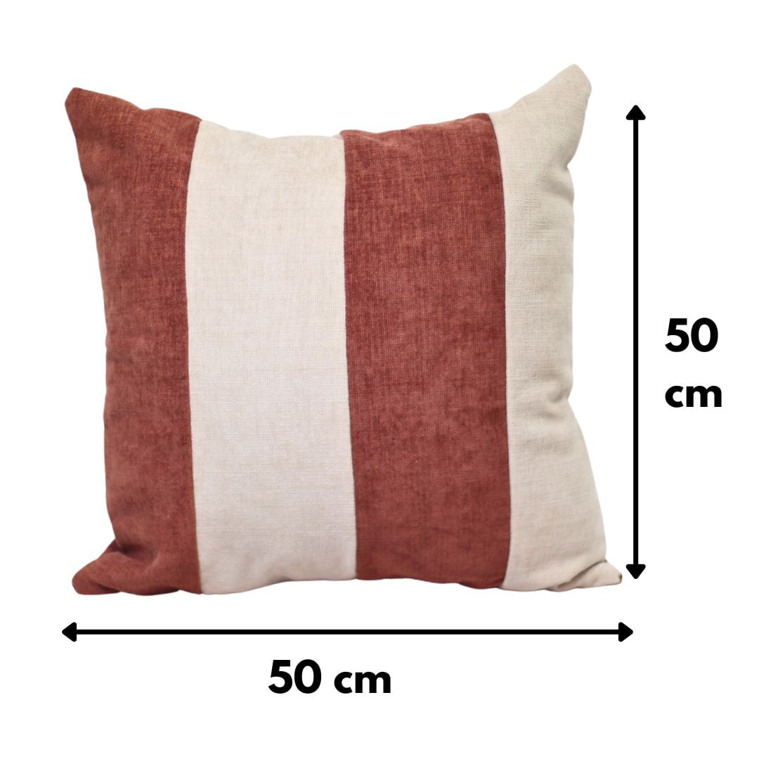 Máxima Design - Cojín Rayen Café Blanco Altea 50x50 Cm