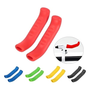 Genérica - Funda Cubre Manillas Freno Bicicleta Manetas Protector Rojo