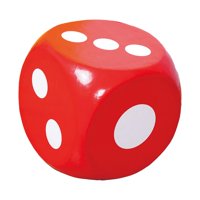 Bothyi - Eva Espuma Dados Stem Aprendizaje Matemáticas Enseñanza D6 Para Aula Niños Bolsa Rellenos Rojo