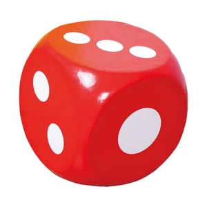 Bothyi - Eva Espuma Dados Stem Aprendizaje Matemáticas Enseñanza D6 Para Aula Niños Bolsa Rellenos Rojo