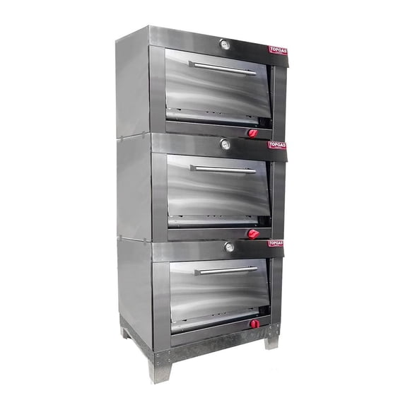 Horno a Gas 3 Camaras Enlozada 65X65 GLP