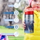 thumbnail image 5 of El expreso polarBotella de Agua con Tapa Pop Top de Un Toque, Acero Inoxidable, a Prueba de Fugas, para Deportes, Botella Infantil rosa 12 oz, 5 of 6