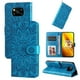 thumbnail image 1 of Funda tipo cartera FOXDOCK para Xiaomi Poco X3 NFC , diseño girasol en relieve, cuero PU, cierre magnético, soporte y tarjetero, 1 of 5