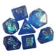 thumbnail image 2 of Juego De Dados DND Hechos A Mano, Dados De Entretenimiento Para Juegos De Mesa RPG, Azul, 2 of 5