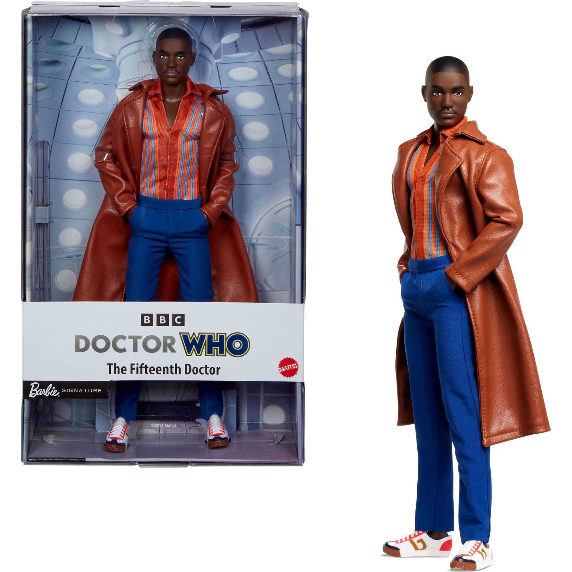 Muñeca Barbie Del Decimoquinto Doctor, Coleccionable De Doctor Who Inspirada En La Temporada 14 Con Base Para Muñeca Y Certificado De Autenticidad