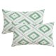 thumbnail image 1 of REGALWOVEN Paquete de 2 Fundas de Cojín Decorativas de Felpa Corta Suave Estilo de Lujo para Sofá Dormitorio Verde 12" x 20", 1 of 5