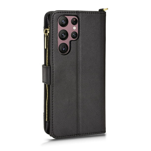 Stylish PU Leather Wallet Case for Samsung Galaxy S22/S22+/Ultra - Multi-Functional & Multi-Card Slots