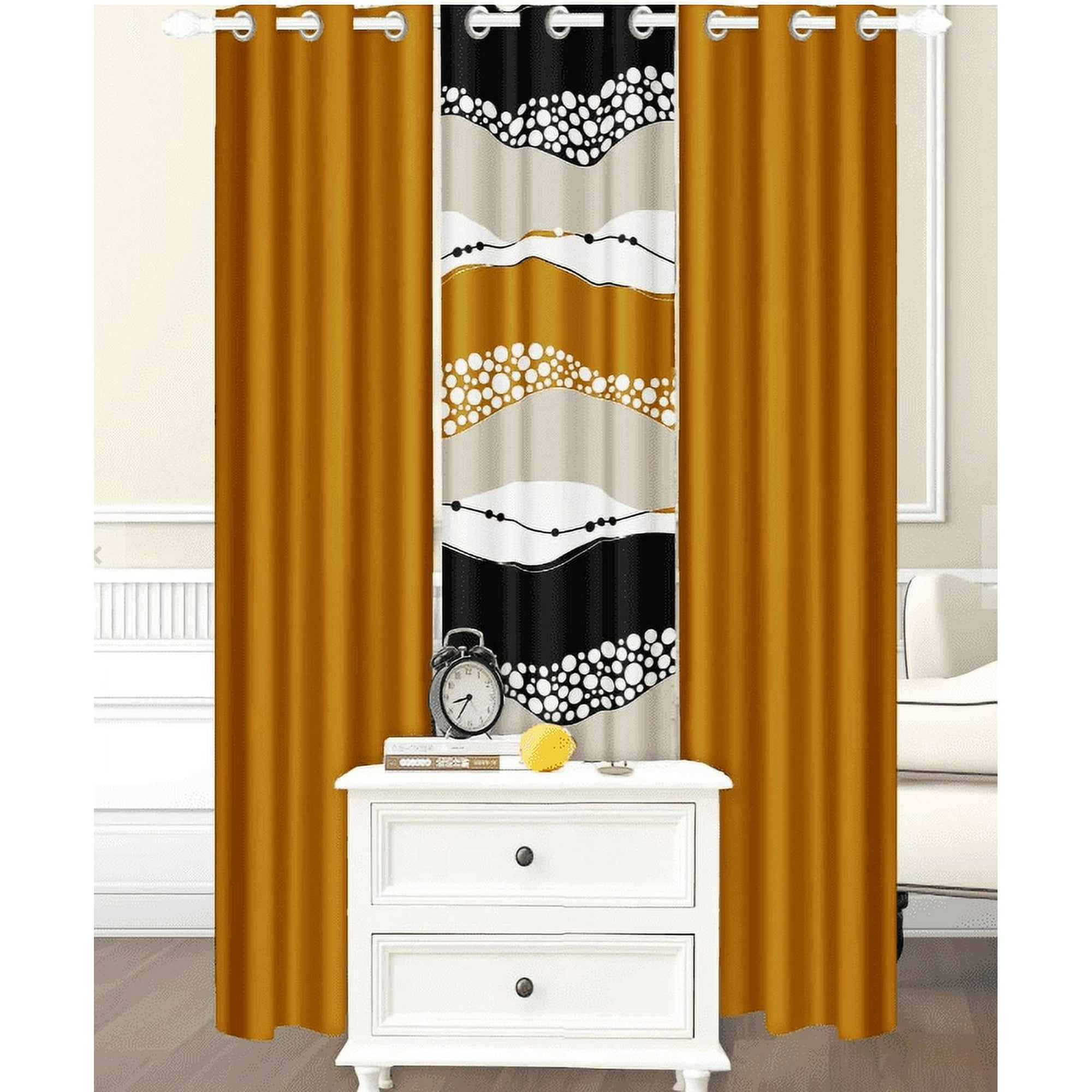 Todostore - Cortinas De Tela 3 Paños 97x220cm