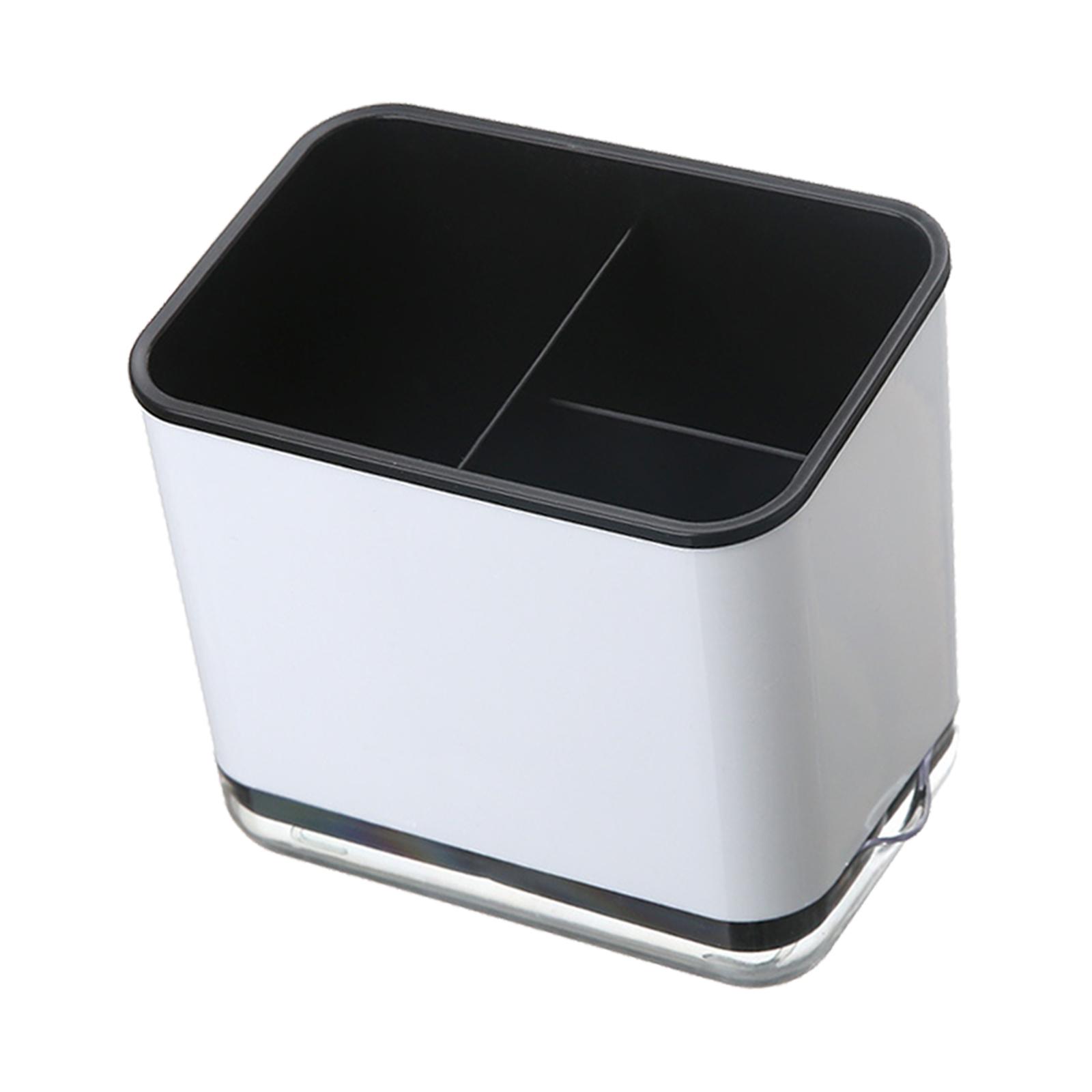 Magideal - Organizador De Almacenamiento De Cocina Con 3 Compartimentos Para Palillos, Estante De Secado, Estante De Cubiertos De Plástico Para Restaurante, Hote Negro