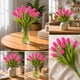 thumbnail image 3 of Ramos De 12 Tulipanes Artificiales Flor Decoración Tulipan rosa Talla Única, 3 of 6