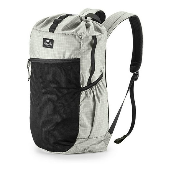 Mochila Naturehike Xpac 20 Litros - Gris&blanco Color Negro Diseño De La Tela Rayas