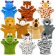 thumbnail image 1 of Marionetas de mano de peluche coloridas XIPEGPA 22 cm – Pack de 10, 1 of 6