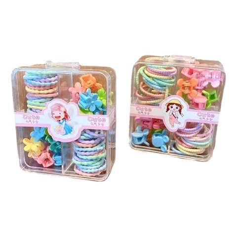 Genérico - Set De 5 Pack Gomas Pinzas Elásticas Niñas Coleteros Jhn