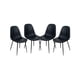 thumbnail image 1 of Pack 4 Sillas de Comedor Gamuza Black Murcia - Negro, 1 of 3