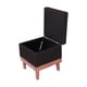 thumbnail image 3 of Pouf Baúl Emilia Negro Omega 45x45x46 cm, 3 of 3