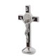 thumbnail image 2 of Estatuilla de Crucifijo Jesucristo para Decoración de Hogar y Capilla, Color Plata, 2 of 3