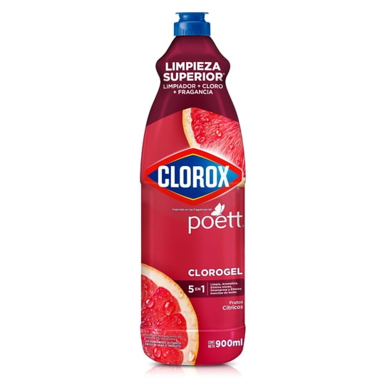 Cloro Gel Pureza Cítrica Botella 900 ml Clorox
