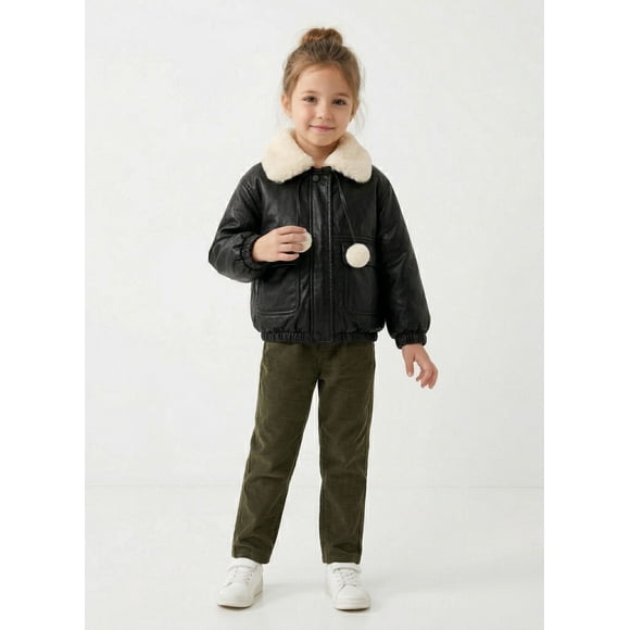 Chaqueta Ni a Ecocuero Chiporro Invierno Negra