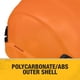thumbnail image 3 of Casco De Seguridad Dpg22 Orange Type Ii Class E Ratcheting, 3 of 6