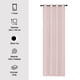 thumbnail image 3 of Cortina Black Out con Anillas 140x220 cm Rosa, 3 of 6