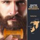 thumbnail image 2 of MEDca Wooden Beard Comb Leather Case, Handcrafted Solid Beechwood, Pocket Beard Combs Kit, 2 of 9