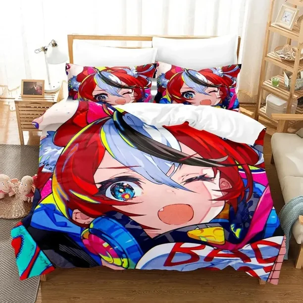 Hakos Baelz Bedding Set Duvet Cover Bed Set Quilt Cover Pillowcase Comforter Size Boys Adult Bedding Bed Sheets