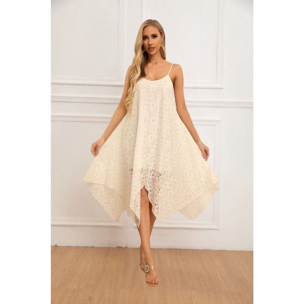 Vestido Largo Verano Calidad Premium Encaje Tipo Macrame 059