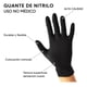 thumbnail image 3 of Guantes Nitrilo Hipoalergénicos Antideslizantes Tresor Negro Talla L, 3 of 4