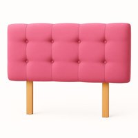 Ethan Desing - Respaldo 2 Plazas Botón Repujado Rosado