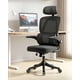 thumbnail image 1 of Silla de Escritorio Ergonómica con Cabezal Ajustable Negro, 1 of 7