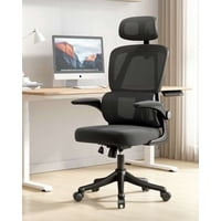 Imac Hogar - Silla Ergonómica De Oficina Con Apoyacabeza Negra