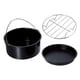 thumbnail image 2 of 3 Accesorios Para Freidora De Aire De Acero Inoxidable, Bandeja Para Pizza Para Barbacoa, Cocina Para Hornear, 8 Pulgadas, 2 of 5