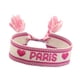 thumbnail image 2 of Pulsera Trenzada Pulsera Bordada Para Regalos De Cumpleaños Eventos Deportivos De Verano Rosa, 2 of 3